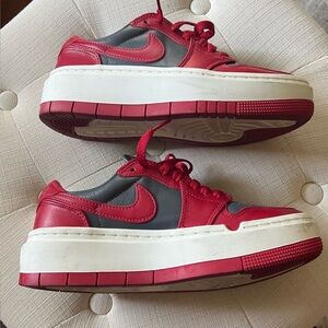 Nike Air Jordan 1 Elevate Low Platform‎ Red & Grey DH7004-006 Women’s Size 5.5